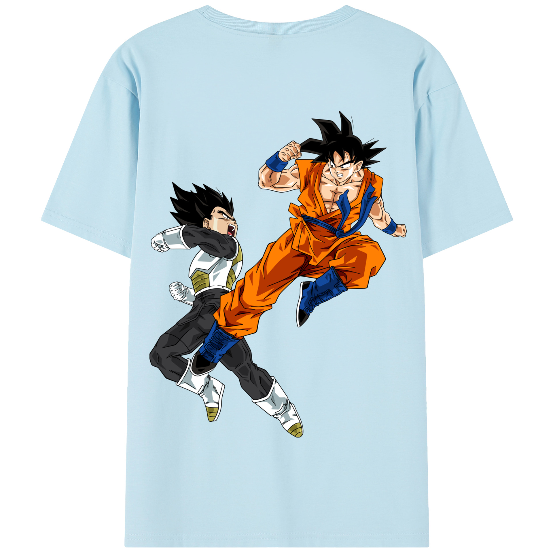 （画像用） ドラゴンボール 孫悟空（そん ごくう）Son Goku カカロット DRAGON BALL Kakarotto 綿100％半袖Tシャツ（背面プリント）